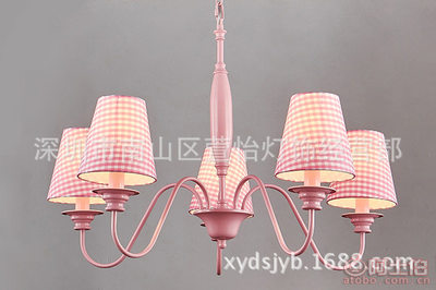 兒童房吊燈 美式簡約溫馨浪漫女孩臥室燈推薦